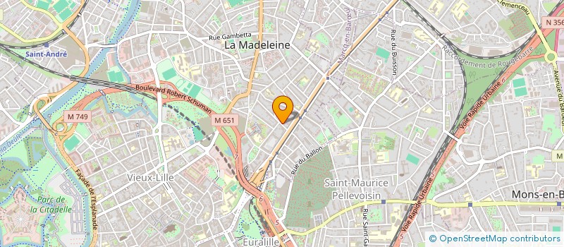 localisation de l'entreprise LA COMPAGNIE PORTEUSE à LA MADELEINE