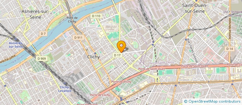 localisation de l'entreprise LA COMPAGNIE POUSSIERE D'ENCRE à CLICHY