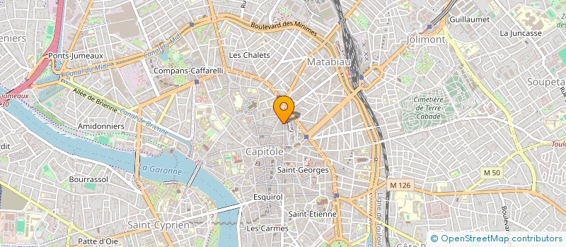localisation de l'entreprise LA COMPAGNIE RIQUET  TOULOUSE