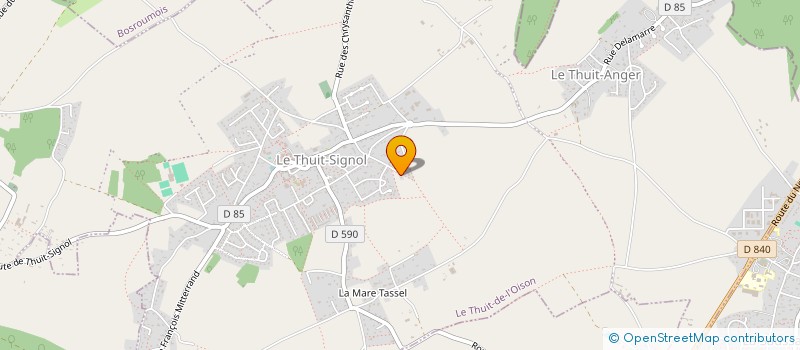 localisation de l'entreprise LA COMPAGNIE ROMANESQUE  LE THUIT DE L'OISON