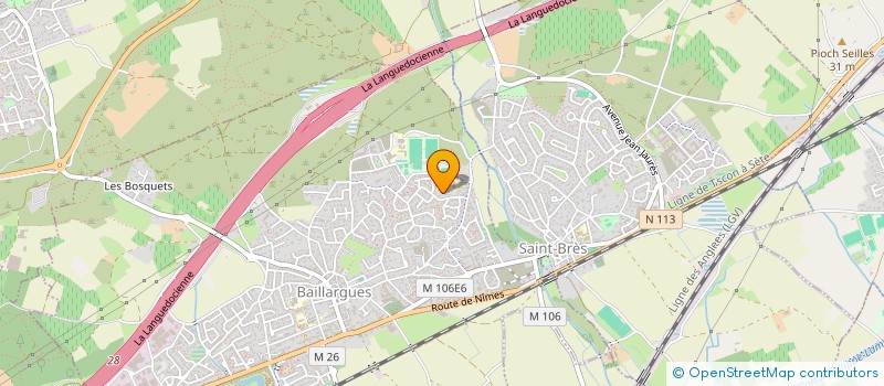 localisation de l'entreprise LA COMPAGNIE ROQUETTA à BAILLARGUES