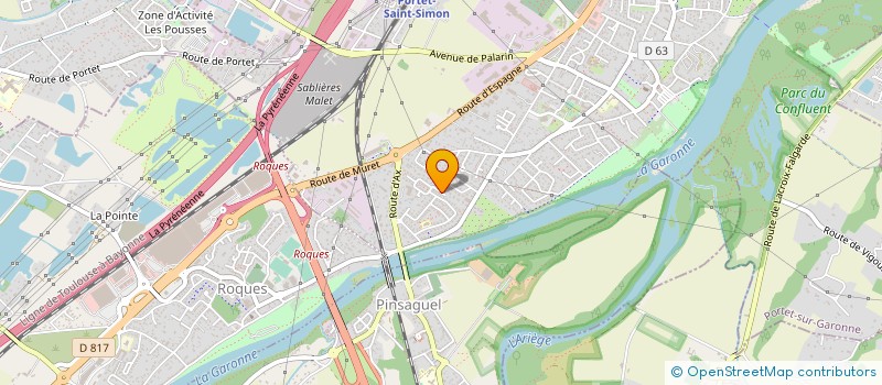 localisation de l'entreprise LA COMPAGNIE ROUGE VIOLET  PORTET-SUR-GARONNE