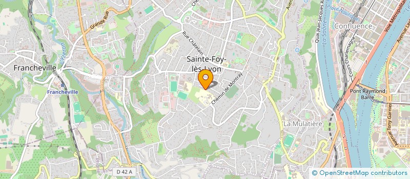 localisation de l'entreprise LA COMPAGNIE ROUVE à SAINTE-FOY-LES-LYON