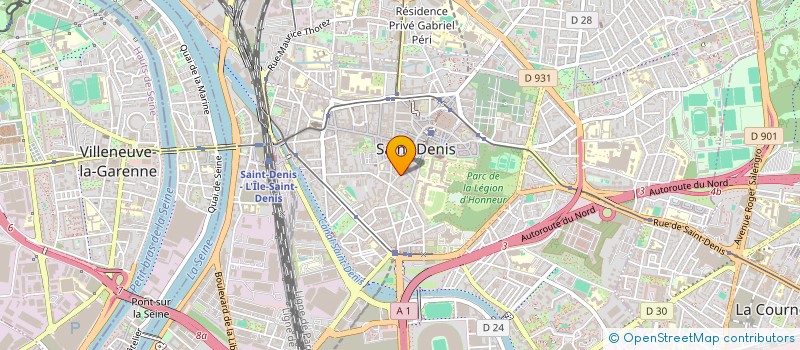 localisation de l'entreprise LA COMPAGNIE S'EN REVIENT, CIE S'EN REVIENT  SAINT-DENIS