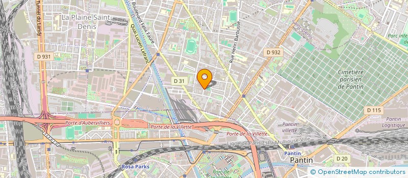 localisation de l'entreprise LA COMPAGNIE S'ENTETE  AUBERVILLIERS