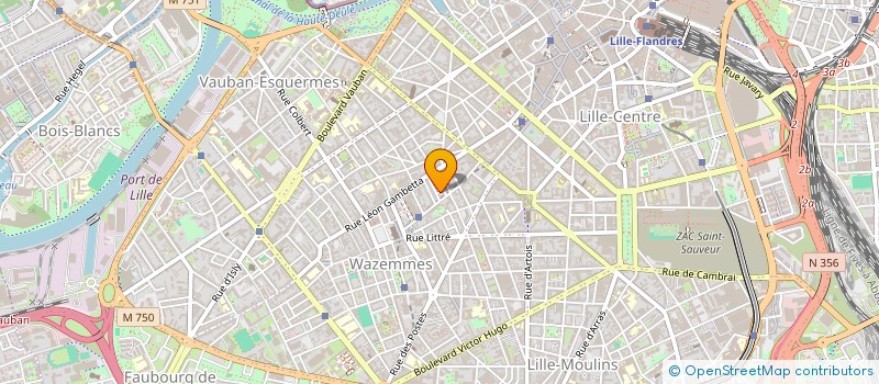 localisation de l'entreprise LA COMPAGNIE SALAMANDRE à LILLE