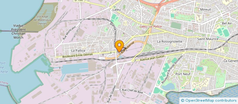 localisation de l'entreprise LA COMPAGNIE SALVIA THEATRE  LA ROCHELLE