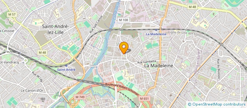 localisation de l'entreprise LA COMPAGNIE SEDITIEUSE à LA MADELEINE