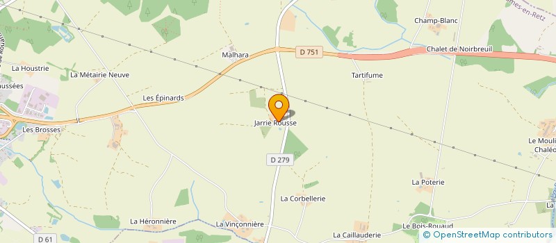 localisation de l'entreprise LA COMPAGNIE TCR  CHAUMES-EN-RETZ