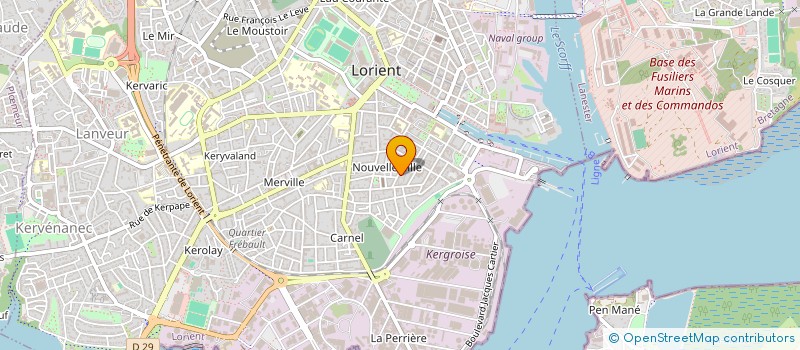 localisation de l'entreprise LA COMPAGNIE TETE HAUTE  LORIENT