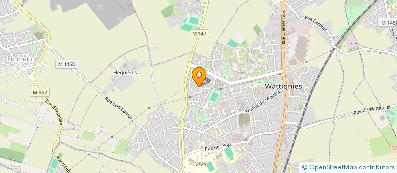 localisation de l'entreprise LA COMPAGNIE THEATRALE DE L' OUI DIRE  WATTIGNIES