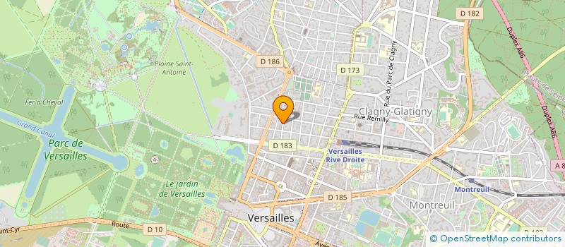localisation de l'entreprise LA COMPAGNIE THEATRALE DU ZINC à VERSAILLES