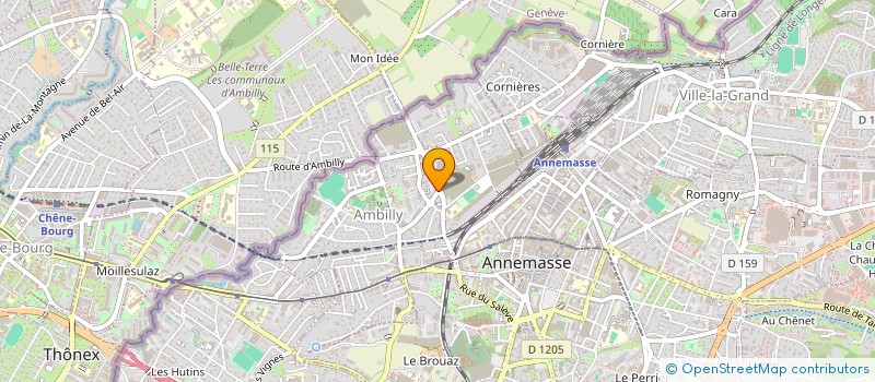 localisation de l'entreprise LA COMPAGNIE THEATRE  AMBILLY