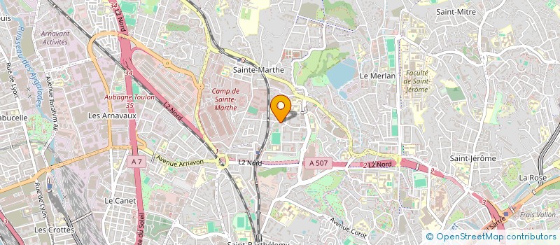 localisation de l'entreprise LA COMPAGNIE THEATRE DE QUARTIER à MARSEILLE