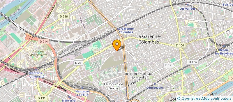 localisation de l'entreprise LA COMPAGNIE THEATROSHOW à LA GARENNE-COLOMBES