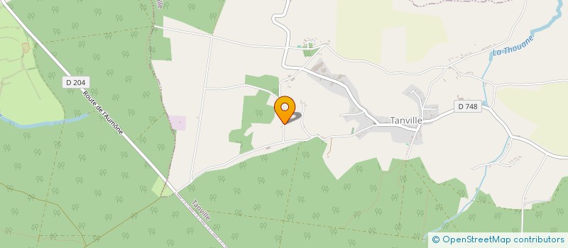 localisation de l'entreprise LA COMPAGNIE TTT à TANVILLE