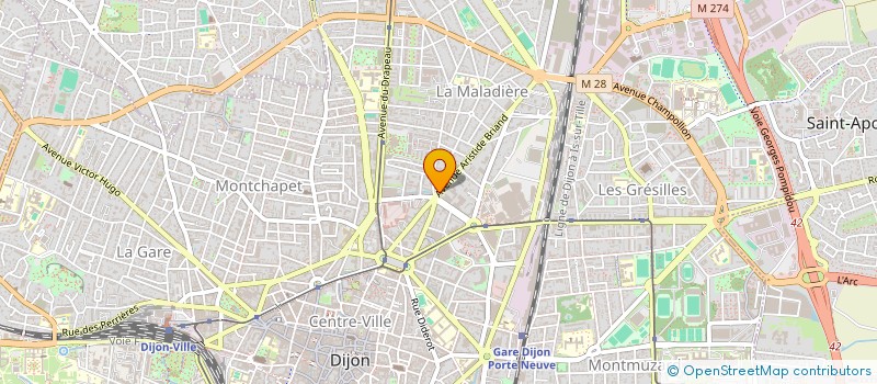 localisation de l'entreprise LA COMPAGNIE TUNNEL  DIJON