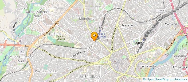 localisation de l'entreprise LA COMPAGNIE UNE HEURE AVANT à LIMOGES