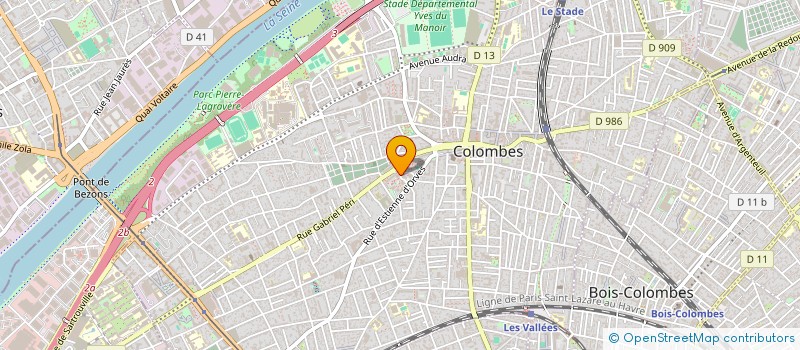 localisation de l'entreprise LA COMPAGNIE VERSEURS D'OUBLI à COLOMBES
