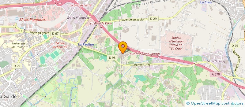 localisation de l'entreprise LA COMPAGNIE X  LA CRAU