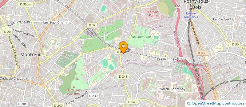 localisation de l'entreprise LA COMPANY - ARTIST MANAGEMENT à MONTREUIL