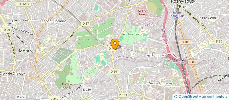 localisation de l'entreprise LA COMPANY - REPRESENTATION ET PRODUCTION à MONTREUIL