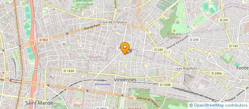 localisation de l'entreprise LA COMPLAINTE DU VAGABOND à VINCENNES