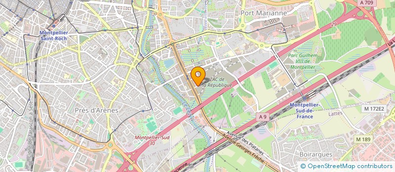 localisation de l'entreprise LA COMPO'  MONTPELLIER