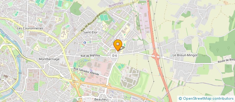 localisation de l'entreprise LA COMPOSTEL' ETUDIANTE à POITIERS