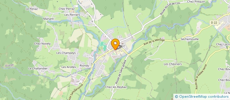 localisation de l'entreprise LA COMPTOIR DES ARTS MELES à BOEGE