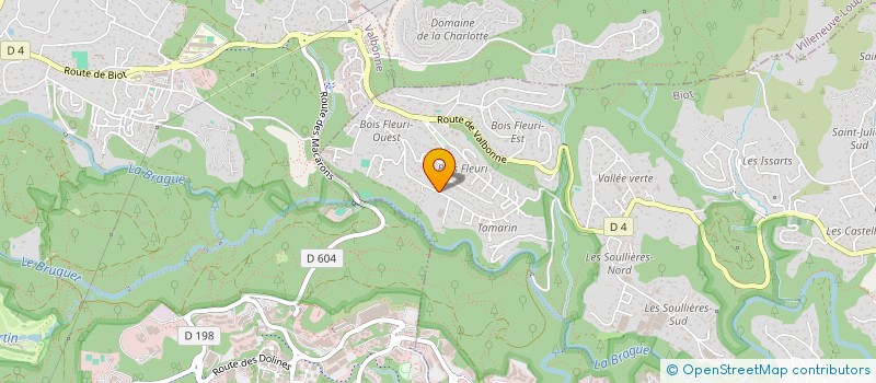 localisation de l'entreprise LA COMTE 2  BIOT