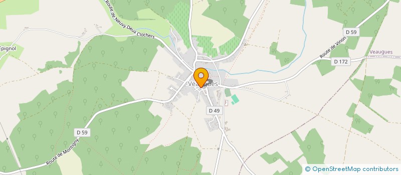 localisation de l'entreprise LA COMTE  VEAUGUES