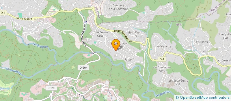 localisation de l'entreprise LA COMTE  BIOT