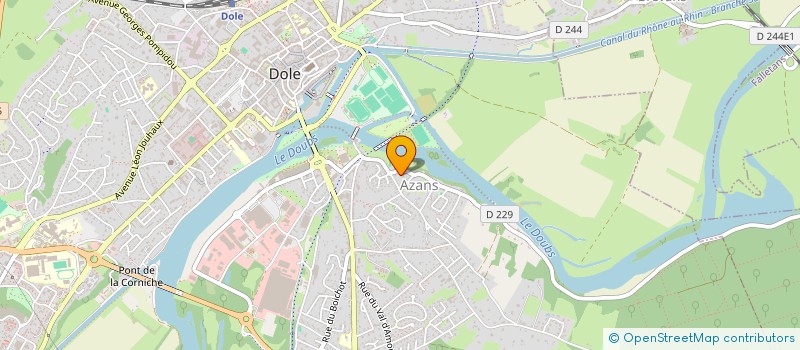 localisation de l'entreprise LA COMTEE à DOLE
