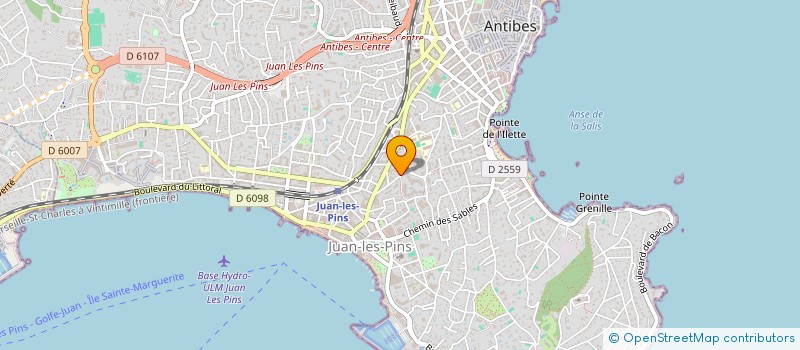 localisation de l'entreprise LA COMTESSE  ANTIBES