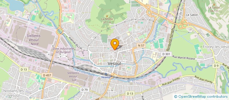 localisation de l'entreprise LA COMTOISE  VESOUL