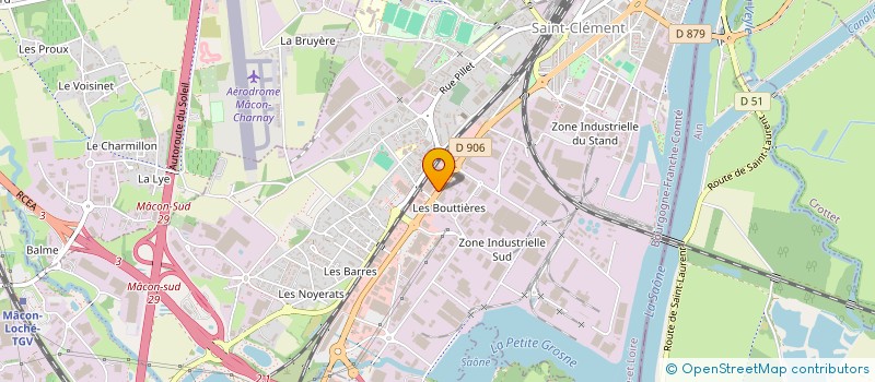 localisation de l'entreprise LA COMUDA à MACON