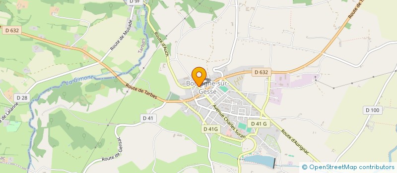 localisation de l'entreprise LA CONCEPTION BOIS  BOULOGNE-SUR-GESSE