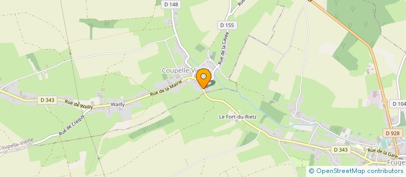 localisation de l'entreprise LA CONCIERGERIE  COUPELLE-VIEILLE