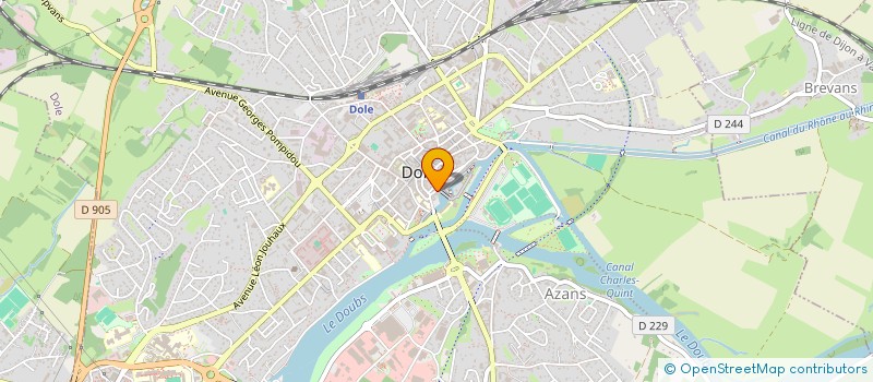 localisation de l'entreprise LA CONCIERGERIE à DOLE