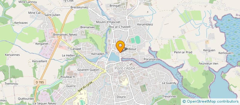 localisation de l'entreprise LA CONCIERGERIE BIGOUDENE à PONT-L'ABBE