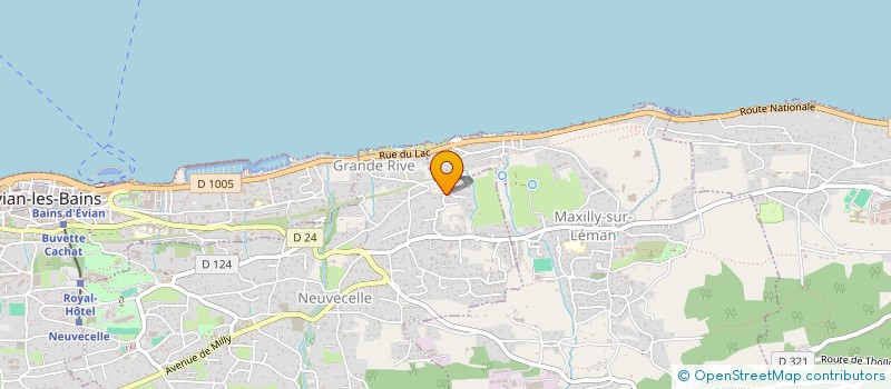 localisation de l'entreprise LA CONCIERGERIE COTE LAC  NEUVECELLE