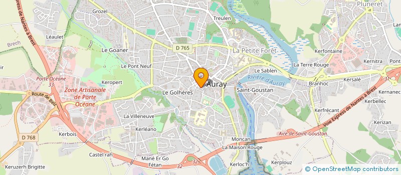 localisation de l'entreprise LA CONCIERGERIE DE CELINE à AURAY