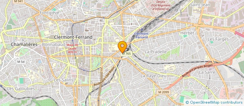 localisation de l'entreprise LA CONCIERGERIE DE CHARLINE  CLERMONT-FERRAND