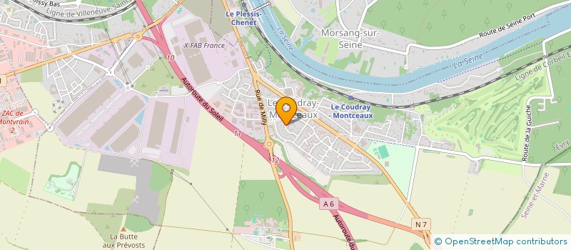 localisation de l'entreprise LA CONCIERGERIE DE L AUTO à LE COUDRAY-MONTCEAUX