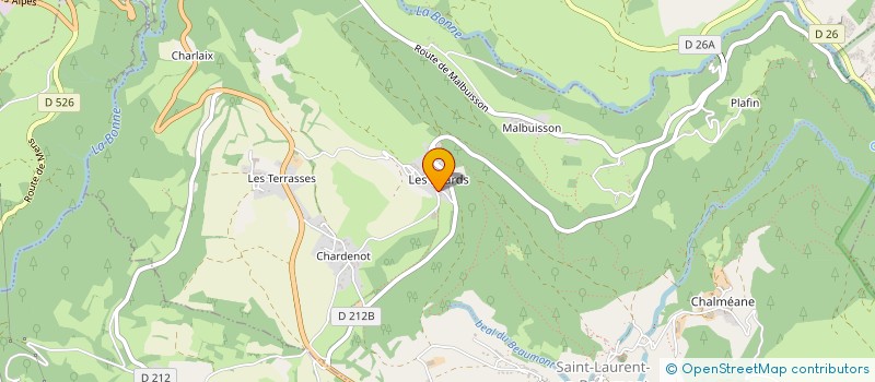 localisation de l'entreprise LA CONCIERGERIE DE L'OBIOU  SAINT-LAURENT-EN-BEAUMONT