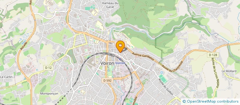 localisation de l'entreprise LA CONCIERGERIE DE LA SURE  VOIRON