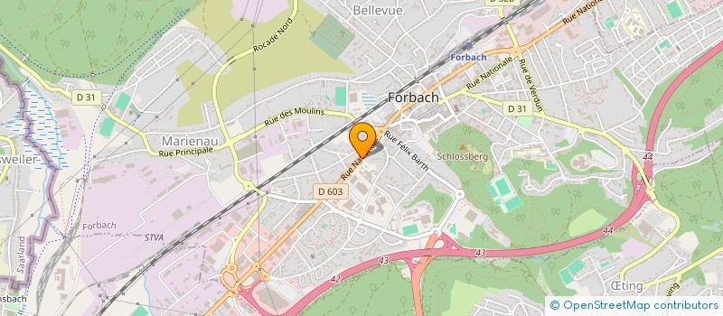 localisation de l'entreprise LA CONCIERGERIE DE LA TOUR  FORBACH