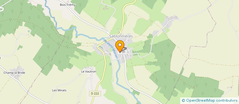 localisation de l'entreprise LA CONCIERGERIE DE LA VALLEE DU PETIT MORIN  SABLONNIERES