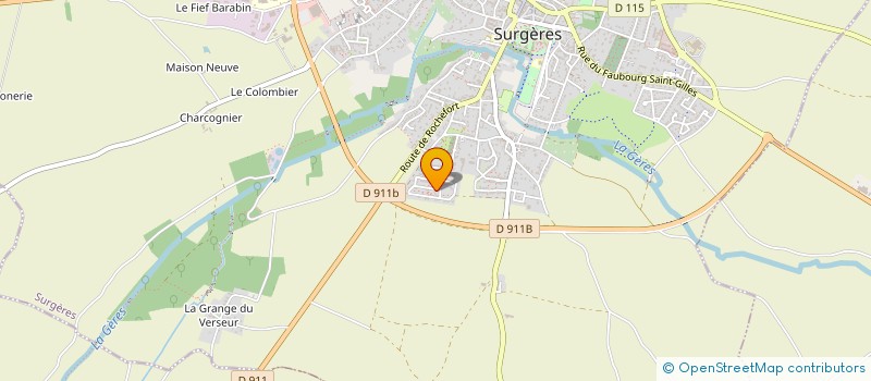 localisation de l'entreprise LA CONCIERGERIE DE LUCAS  SURGERES